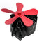 5 Blades Heat Powered Stove Fireplace Fan Silent Wall Mounted Eco-Friendly Heat Circulation Eco Fan