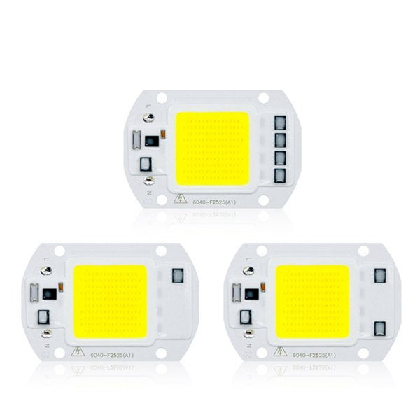 LUSTREON AC110V/220V 20W 30W 50W White/Warm White COB LED Chip 40X60mm for DIY Flood Light