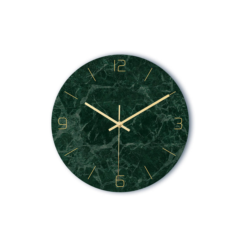 Loskii CC001 Creative Marble Pattern Wall Clock Mute Wall Clock Quartz Wall Clock For Home Office Decorations