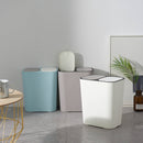 2 Compartments Trash Can Recycle Waste Bins with Push Button For Office Home Bathroom Kitchen