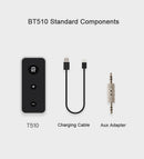 BT510 with EDR Car Voice Play Wireless bluetooth 5.0 AUX Receiver Built in Microphone