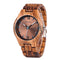 BOBO BIRD Q05 Unique Design Men Wrist Watch Wooden Quartz Creative Watch