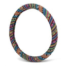 38cm Linen Car Steel Ring Wheel Cover Multi-Color National Styling Flax Cover Universal