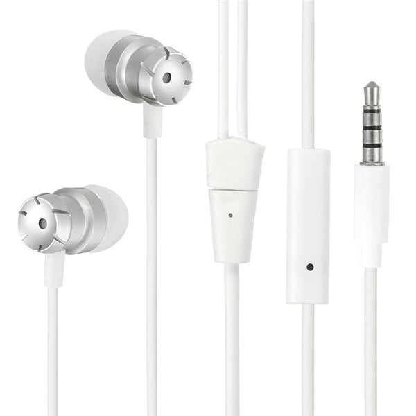 EN100 Unverisal 3.5mm Plug Stereo Heavy Bass Wired Earphone With Mic for iPhone Samsung Xiaomi