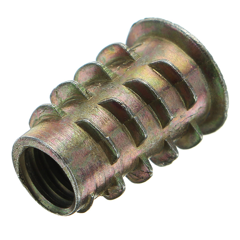 50Pcs M4 to M10 Zinc Alloy Wood Furniture Hex Socket Drive Threaded Insert Nut Assortment Kit