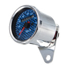 Universal Motorcycle LED Speedometer Odometer Gauge Blue White Backlight
