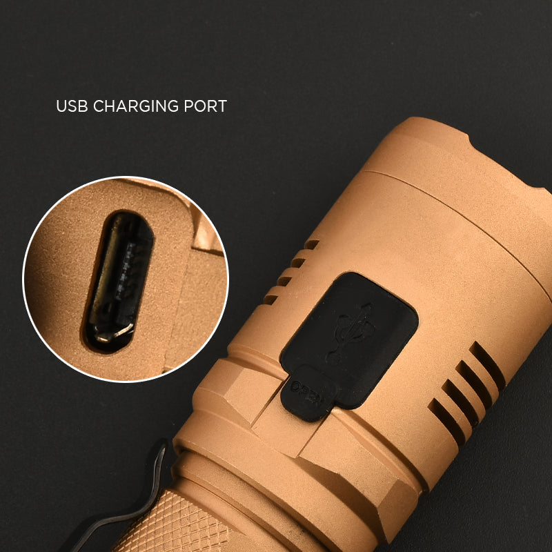 Nitenumen NE01-H L2 U2 1000LM 5Modes USB Rechargeable Long-range Searching EDC LED Flashlight