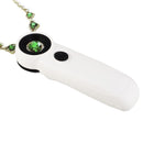 40X Jewelry Magnifier 2 LED Light Optical Glass Lens Magnifying For Jewelry Stamps Coin Collectors