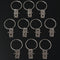 10pcs Metal Shower Curtain Rod Hook with Clip Bathroom Fitting