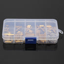 Suleve M2BT1 270Pcs M2 Male Female Knurled Brass Round Thread Column Standoff Spacer Pillar PCB Board Assortment