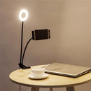 Universal Desktop Lazy Holder Phone Holder with LED Lamp Selfie Light for iPhone Samsung Xiaomi