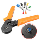 DANIU 23AWG to 10AWG Self Adjusting Ratcheting Ferrule Crimper Plier Tool with 800pcs Connector Terminal