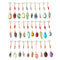 ZANLURE 30pcs/lot Colorful Tront Spoon Metal Fishing Lure Spinner Bait Bass Tackle With Box