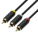 Vention 3RCA To 3RCA Cable Male to Male AV Cable 1m 1.5m 2m RCA Connector Video Cable For STB DVD