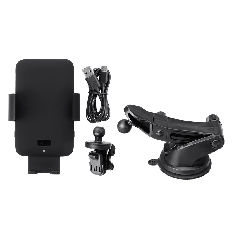 Voice Control 10W Qi Wireless Charger Fast Charging Infrared Sensor Air Vent Dashboard Car Phone Holder For 4.0-6.5 Inch Smart Phone