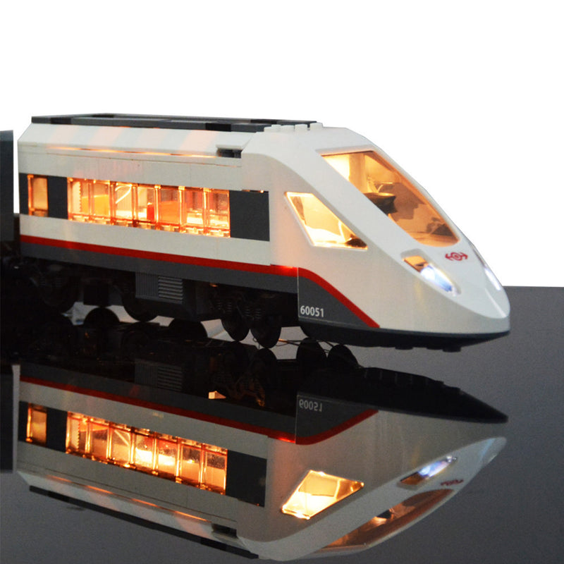 LED Light Lighting Kit ONLY For Lego City 60051 High-speed passenger Train Brick