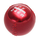 6 Speed PU Leather Round Ball Manual Gear Shift Knob Shifter For Civic Type R FK2
