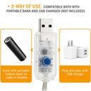 7M 10M USB Silver Wire RGB DIY LED String Fairy Light Christmas Decor With 24 Keys Remote Control