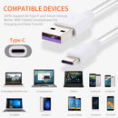 Bakeey 5A Type C USB Quick Charging Data Cable For Xiaomi MI8 Mi9 HUAWEI P30 Pro Mate40 Pro OPPO Oneplus Pocophone F1