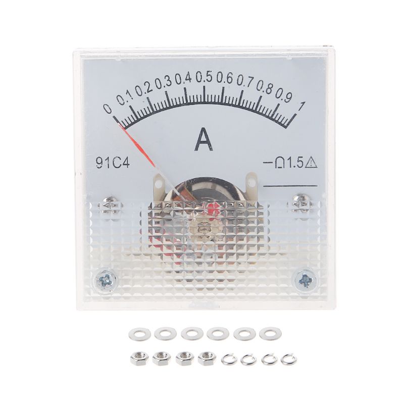 91C4 Class 2.5 Accuracy DC 50mA 100mA 500mA  0-5A 10A Ampere Analog Panel Meter Ammeter