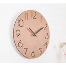 12" Creative Wall Clock European Wood Watch Modern Design Home Decor Silent