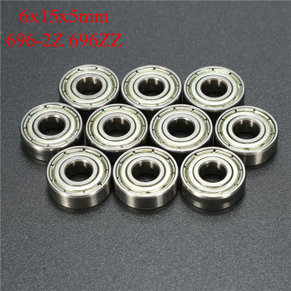 10pcs 696ZZ 6x15x5mm Ball Bearings Double Shielded Miniature Ball Bearing
