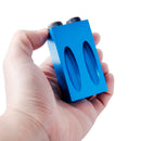 Aluminum Alloy Pocket Hole Jig System with Magnet and Drill Bits Oblique Hole Positioner 6/8/10mm 15 Degree Woodworking Locator Set