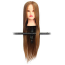 Brown 18 Inch Long Straight Hair Training Model Mannequin Practice Head Salon Cutting