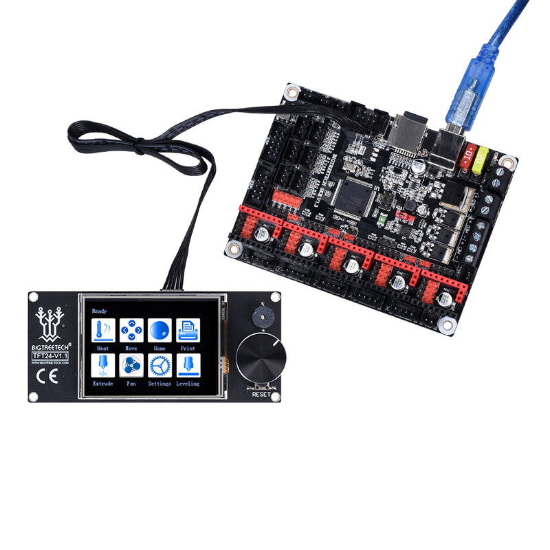 BIGTREETECH TFT24 V1.1 Touch Screen Display Compatible 12864LCD 3D Printer Parts VS MKS TFT2.4 For SKR PRO SKR V1.3 Ender-3