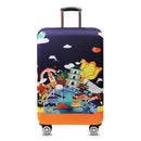 Honana Tourism Theme Elastic Luggage Cover Trolley Case Cover Warm Travel Suitcase Protector
