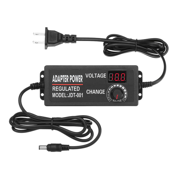 Excellway 9-24V 3A 72W AC/DC Adapter Switching Power Supply Regulated Power Adapter Supply Display