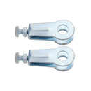 Motorcycle Polished Steel Rear wheel chain adjusters pullers For Yamaha YBR125