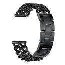 22mm Double Row Cowboy Chain Watch Band Alloy Watchbands High Quality Replacement For Fitbit Versa