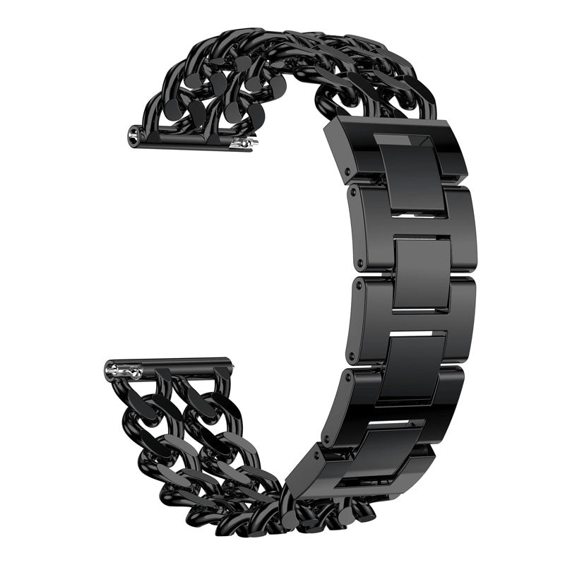 22mm Double Row Cowboy Chain Watch Band Alloy Watchbands High Quality Replacement For Fitbit Versa