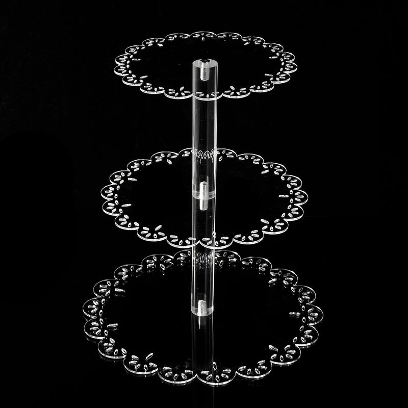 3 Tier Acrylic Cake Stand Storage Rack Dessert Display Holder Wedding Party Decorations