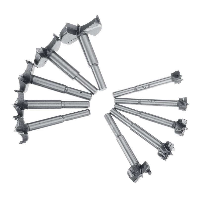 10Pcs Forstner Drill Bit Cutter Kit Wood Boring Hole Saw Set Woodworking Tools 14-50mm