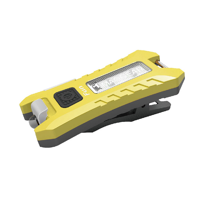 SUNREI Fun 40LM 6Modes USB Rechargeable KeyChain Light EDC LED Flashlight Black/Yellow/Orange/Blue