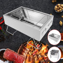 Outdoor Camping Picnic BBQ Grill Folding Stainless Steel Stove Wood Burning Stoves BBQ Cooking Stove
