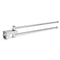 18 inch Brass Swivel Hanger Double Towel Bar Holder Chrome Finish Wall Mounted