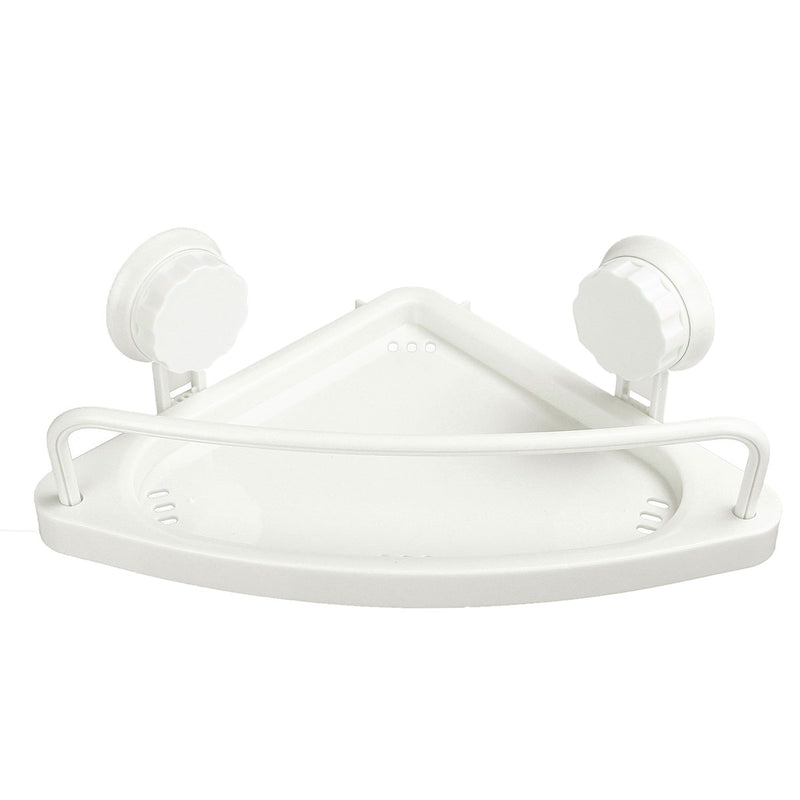 Bathroom Corner Shelf With Suction Cup Rack Organizer Cup Storage Wall Basket