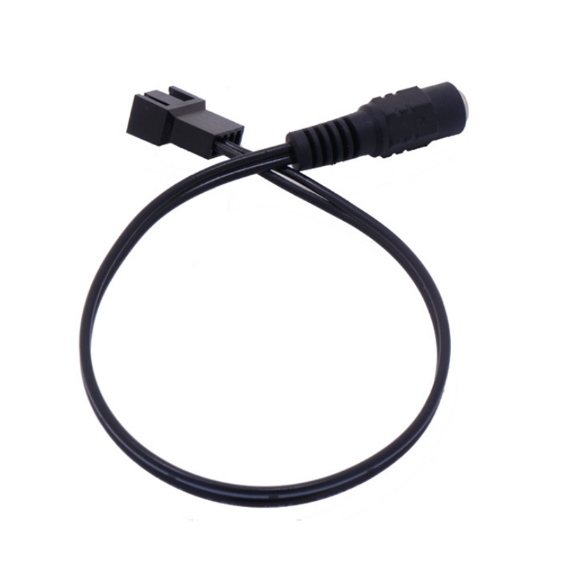 30cm DC5521 to 4Pin CPU Cooling Fan Power Cable Power Adapter Extension Lead Wire for Computer Heat Dissipation