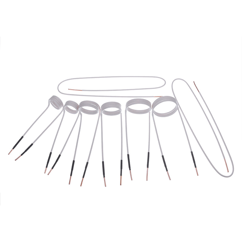 8 Pcs Inter Changeable Long Inductance Coil Kit For Magnetic Induction Heating Module Heater Mini Ductor
