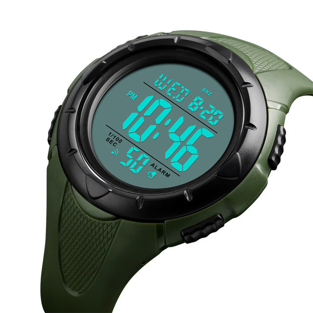 SKMEI 1535 Chronograph Week Display 50M Waterproof Large Dial Outdoor Digital Watch Men Watch
