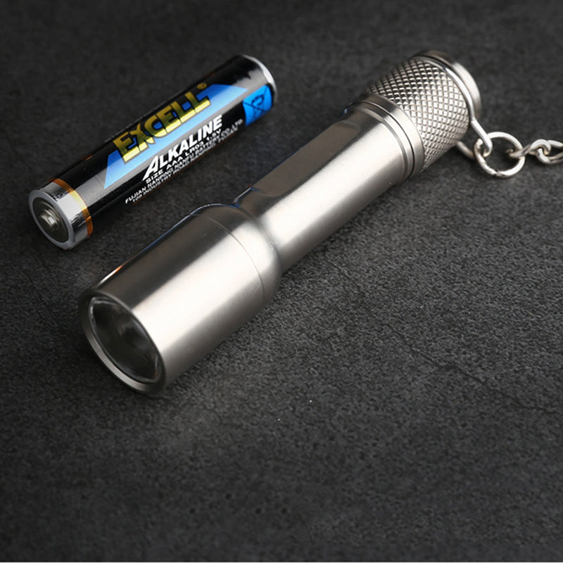 KESHUN XM-L2U2 LED Mini Flashlight Portable Titanium Alloy EDC Flashlight AAA Flashlight