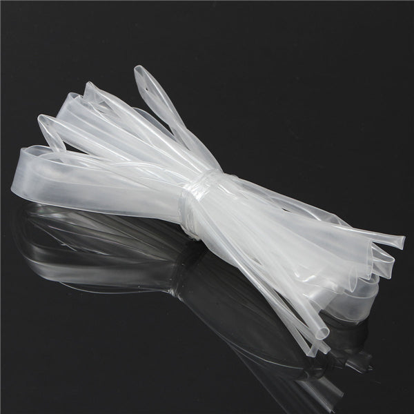 DANIU 5Pcs Halogen-Free 2:1 Heat Shrink Tubing Transparent Wire Cable Sleeving