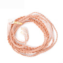 KZ Gold Plated 3.5mm 0.75mm Pin OFC Upgrading Earphone Cable for KZ ZST/ZS10/AS10/BA10 with Microphone Audio Cable