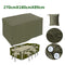 Waterproof Motorcycle Garden Rectangular Rain Furniture Set Cover Shelter