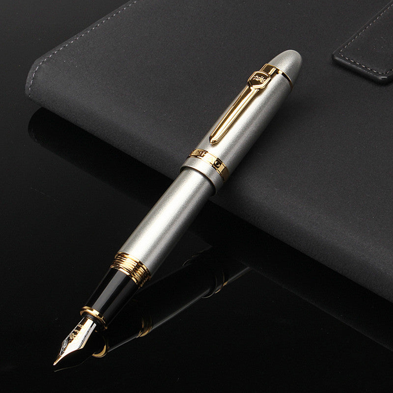 JINHAO Excutive Metal Fountain Pen 0.7mm Extra Fine Nib Bussiness Stationery Office school supplies