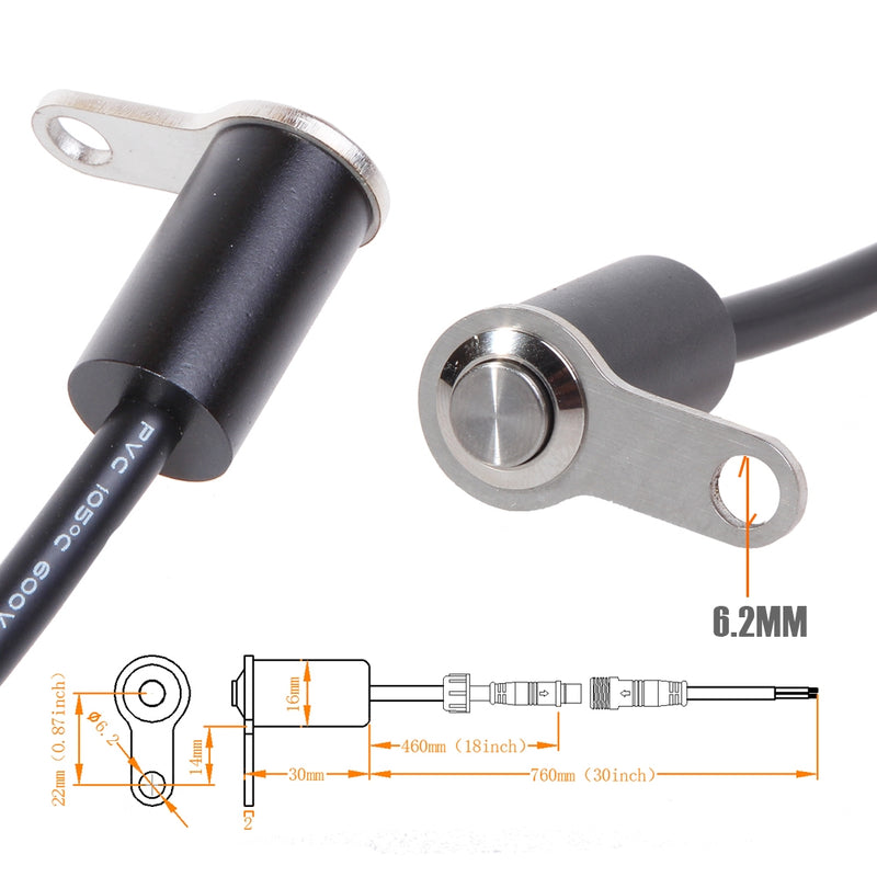 Bosmaa MK6L Motorcycle Self-lock Switch ON-OFF Handlebar Adjustable Mount Waterproof Switches Button 12V Headlight