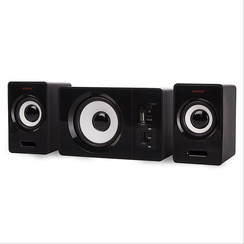 SADA D-200D USB2.1 Subwoofer Notebook Computer Audio Multimedia Mini Speaker Support bluetooth U Disk TF Card Input